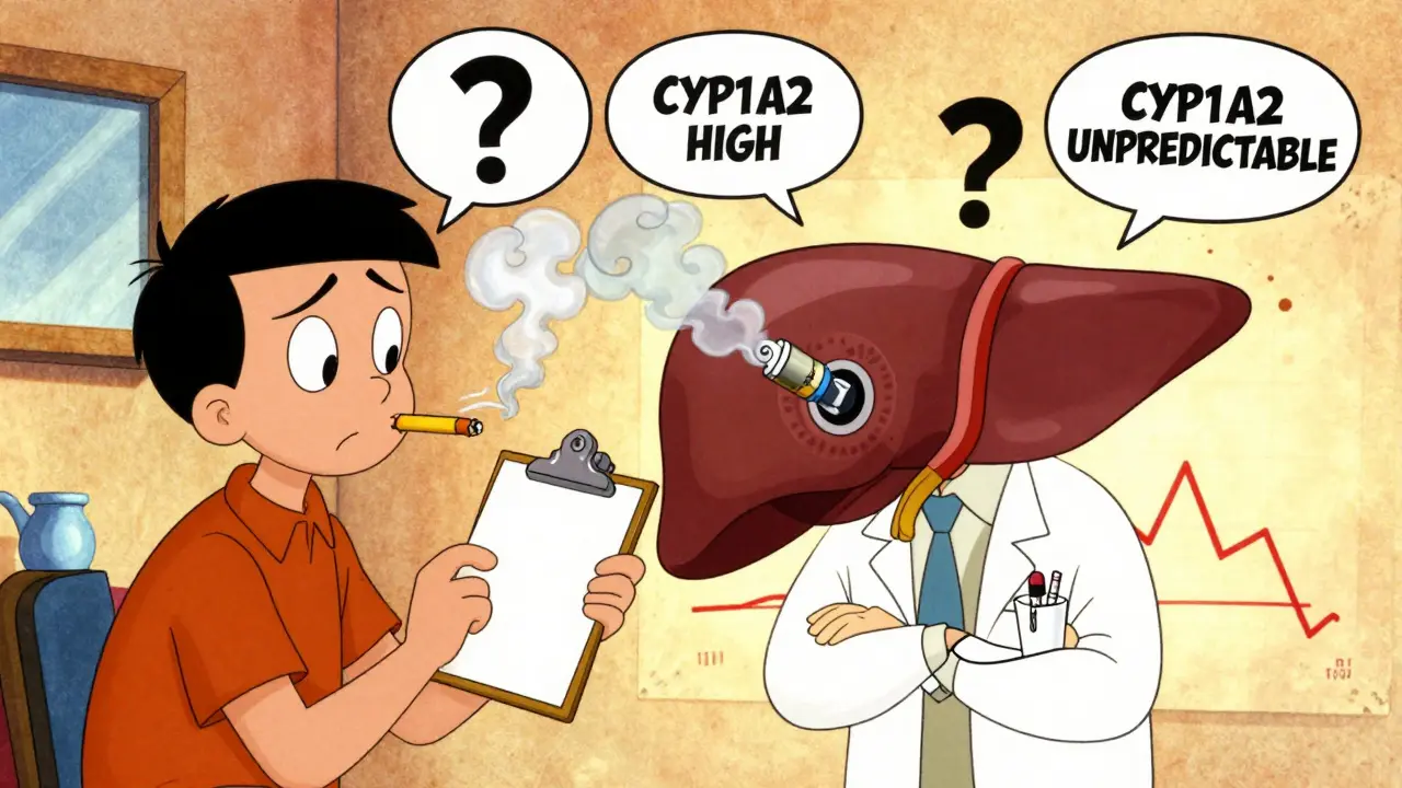Patient switching to vaping as liver reacts unpredictably with wild blood level graph