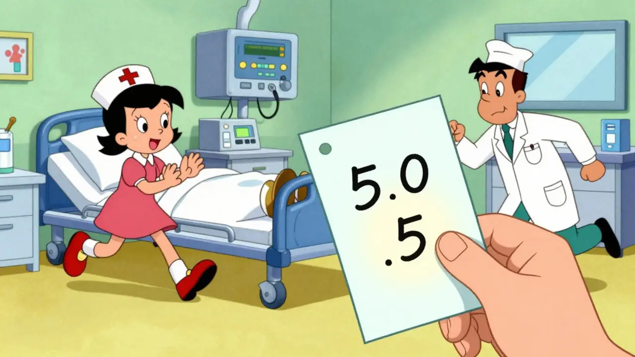 Chaotic ER scene highlighting medication calculation errors
